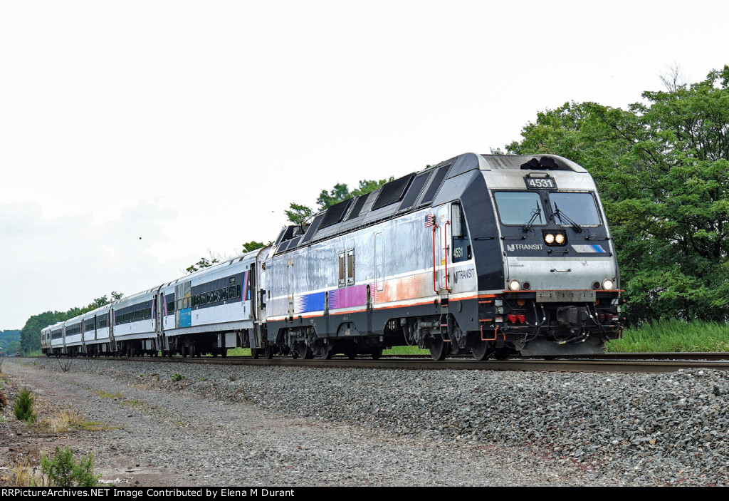 NJT 4531 on train 5519